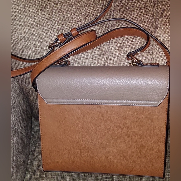 Dune London Tan and Gray Crossbody Bag - Picture 2 of 9